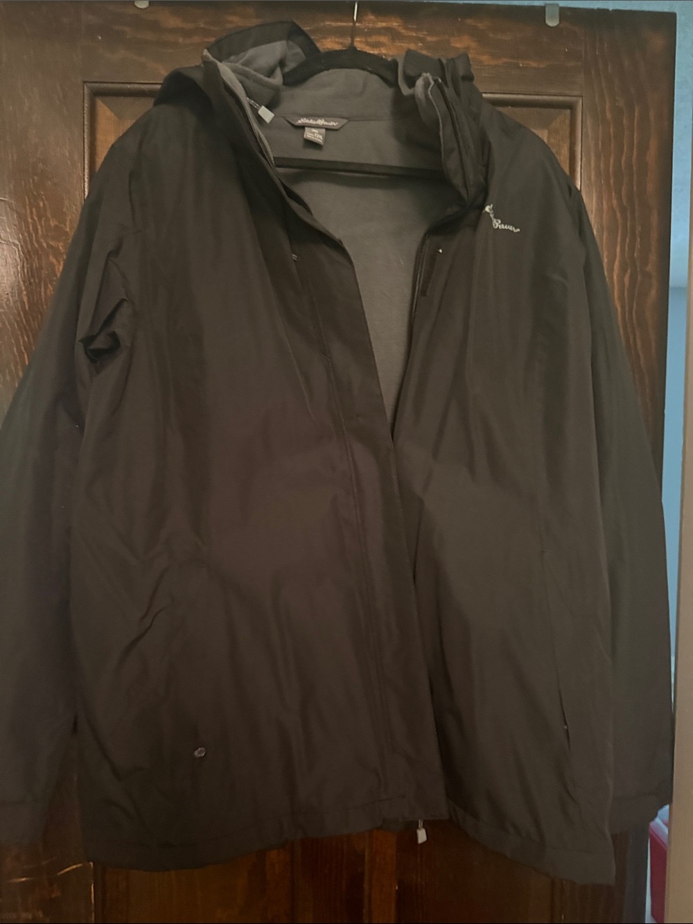 Eddie Bauer Black Utility Hooded Jacket